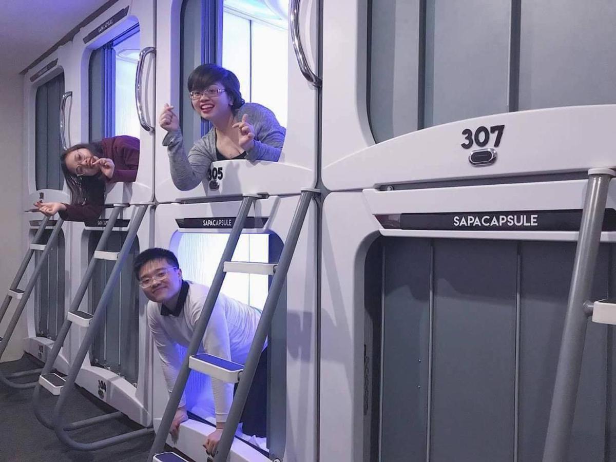 Sapa Capsule Hotel Bagian luar foto